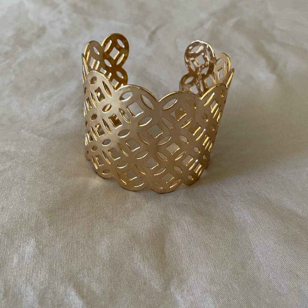 Adjustable gold cuff